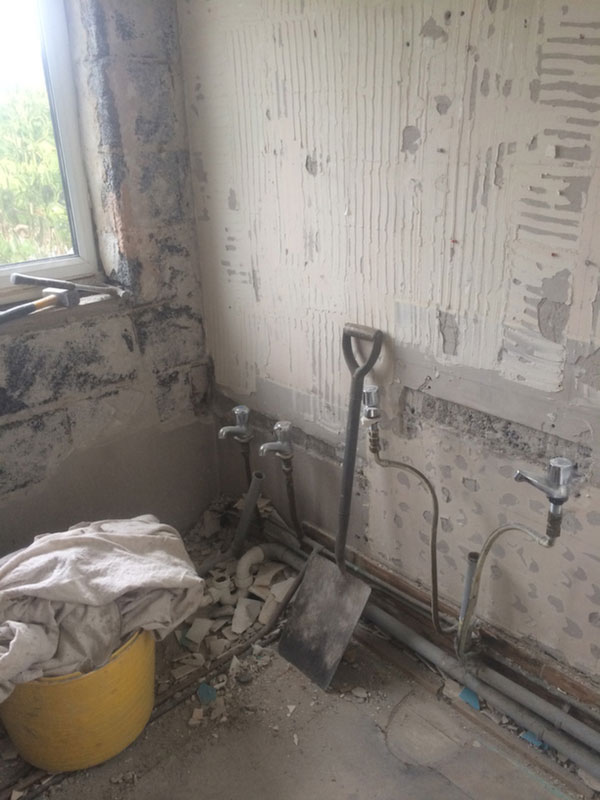 Bath And Basin Removed With Bathroom Installation In Leeds