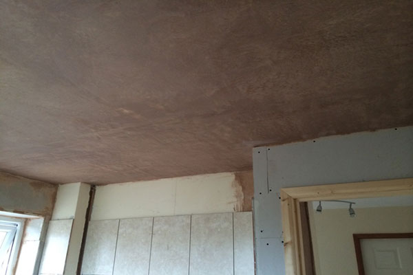 Ceiling Skimmed With Bathroom Installation In Leeds