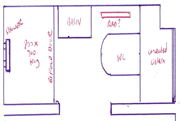 Small En Suite Plan With Bathroom Installation In Leeds