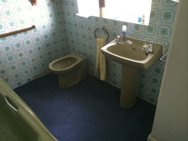 Bidet And Basin Prior To Renovation With Bathroom Installation In Leeds