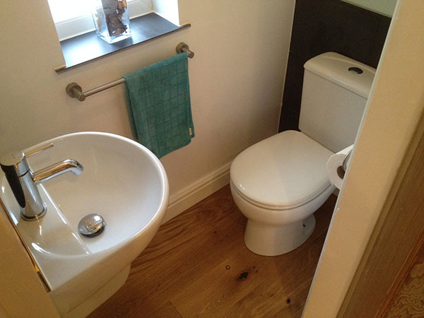 Finished Downstairs Toilet With Bathroom Installation In Leeds