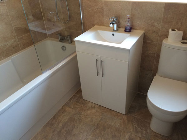 Basin Vanity And Toilet With Bathroom Installation In Leeds