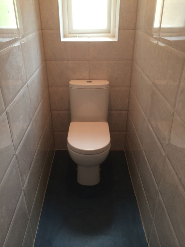 Cloakroom With Bathroom Installation In Leeds