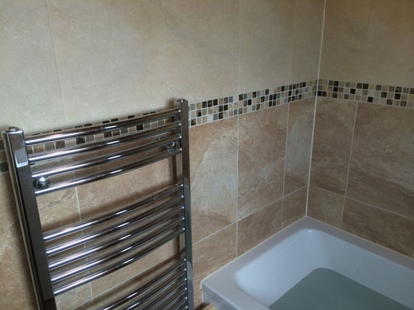 Mosaic Border Tiles With Bathroom Installation In Leeds