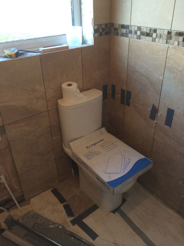 Toilet Installed To Limit Disruption With Bathroom Installation In Leeds