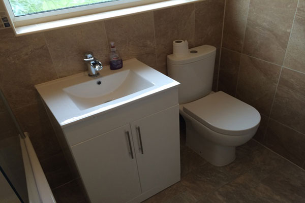 WC And Basin After Bathroom Installation With Bathroom Installation In Leeds