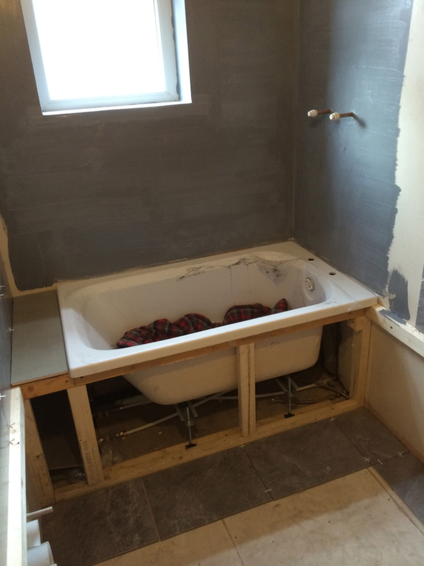 Bath Area Tanked With Bathroom Installation In Leeds