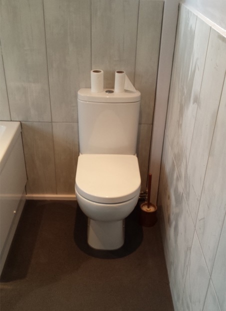 Close Coupled Toilet With Bathroom Installation In Leeds