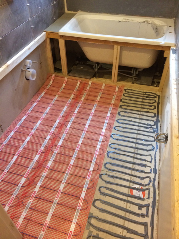 Undertile Heating In A Bathroom With Bathroom Installation In Leeds