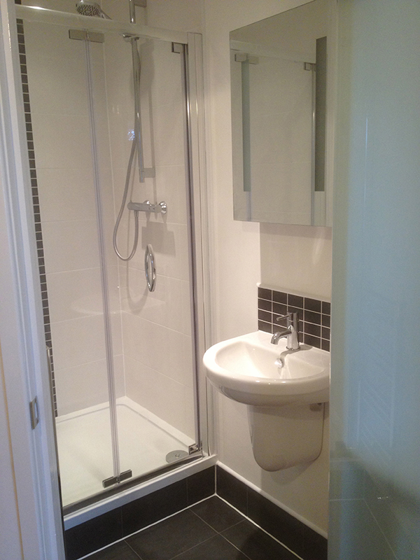 Wall To Wall Shower Tray With Bathroom Installation In Leeds