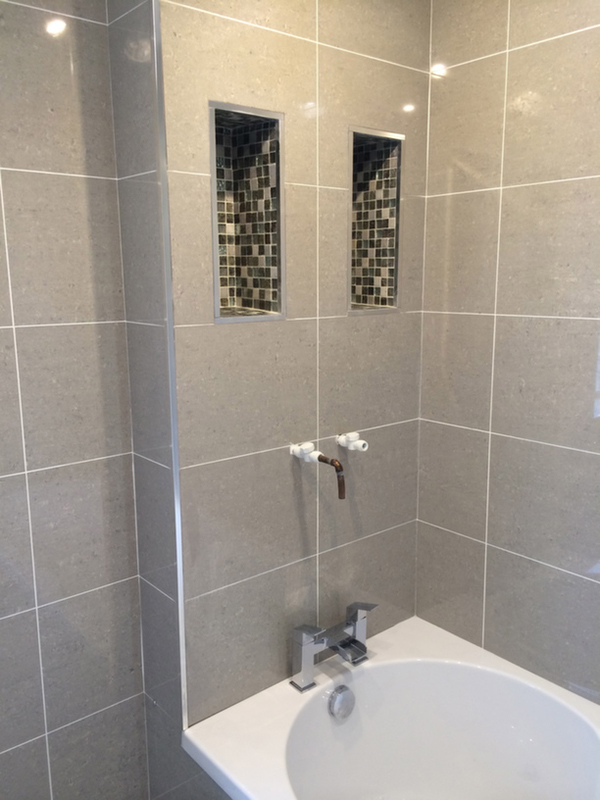 Mosaic Alcoves With Bathroom Installation In Leeds