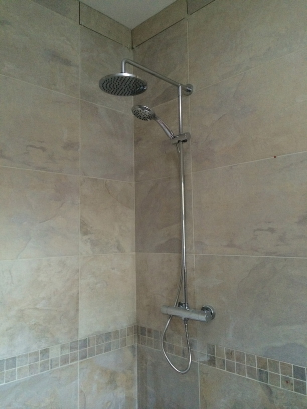 2 part thermostatic mixer shower