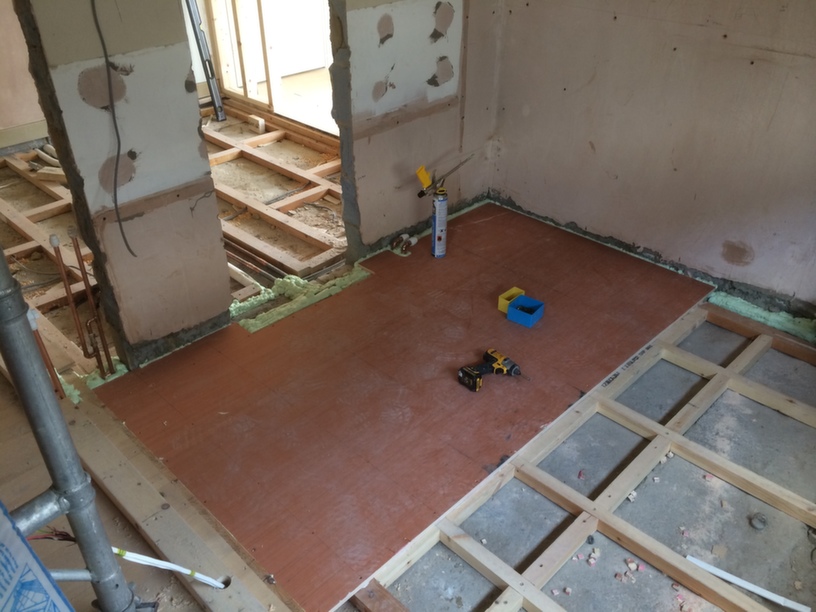 laying a solid sub floor