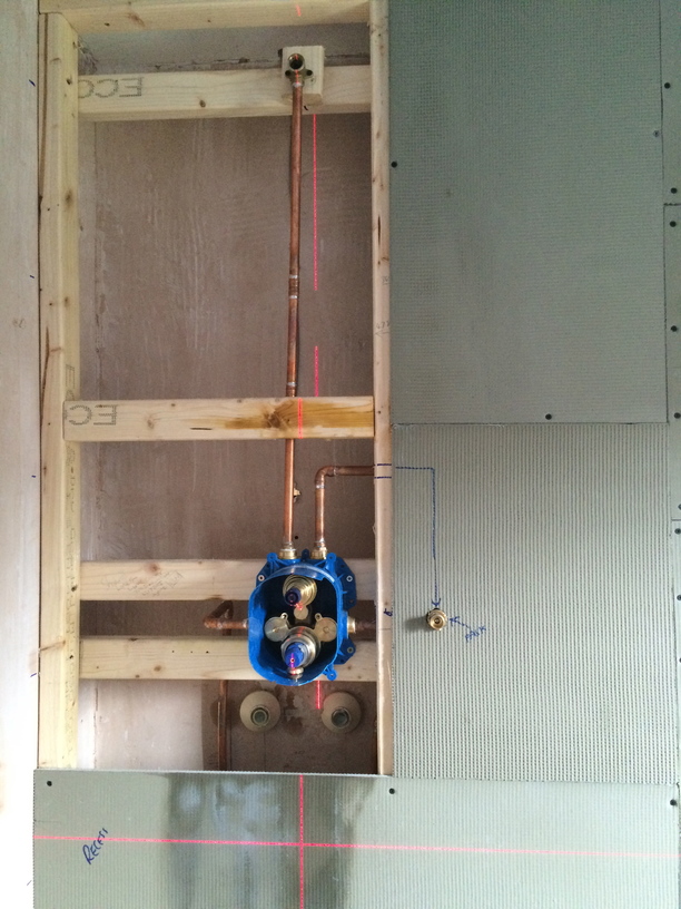 concealed shower valve installation
