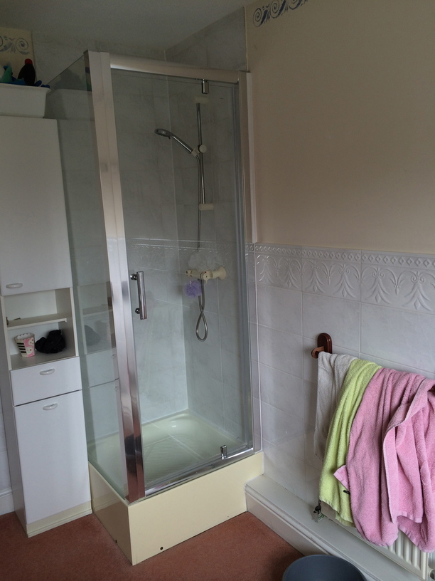 Shower enclosure to be enlarged