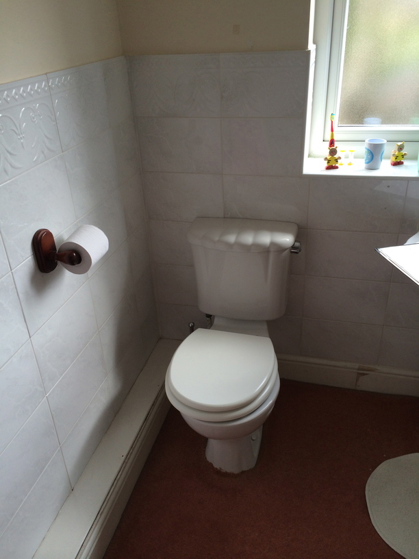 Toilet to be repositioned