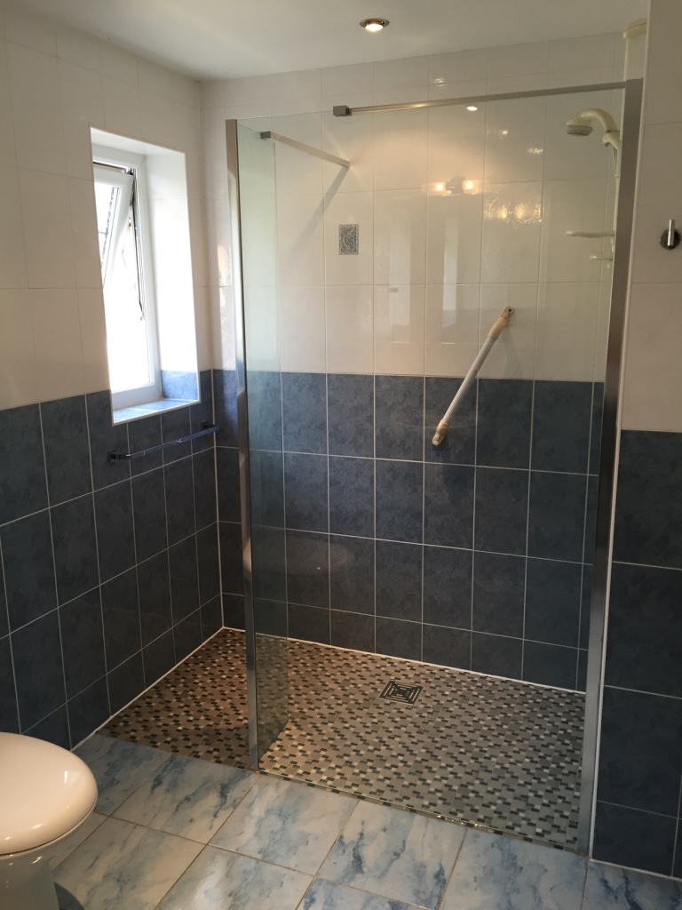 Bath replaced by walk in shower