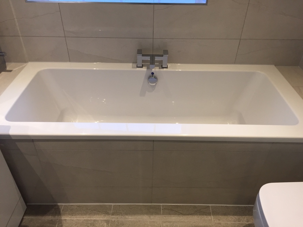 Tiled in bath