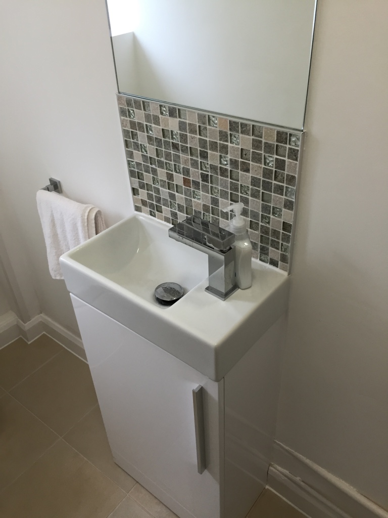 cloakroom basin vanity unit