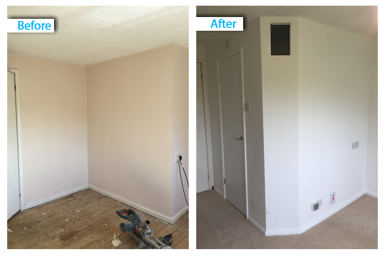 before & after en suite installation
