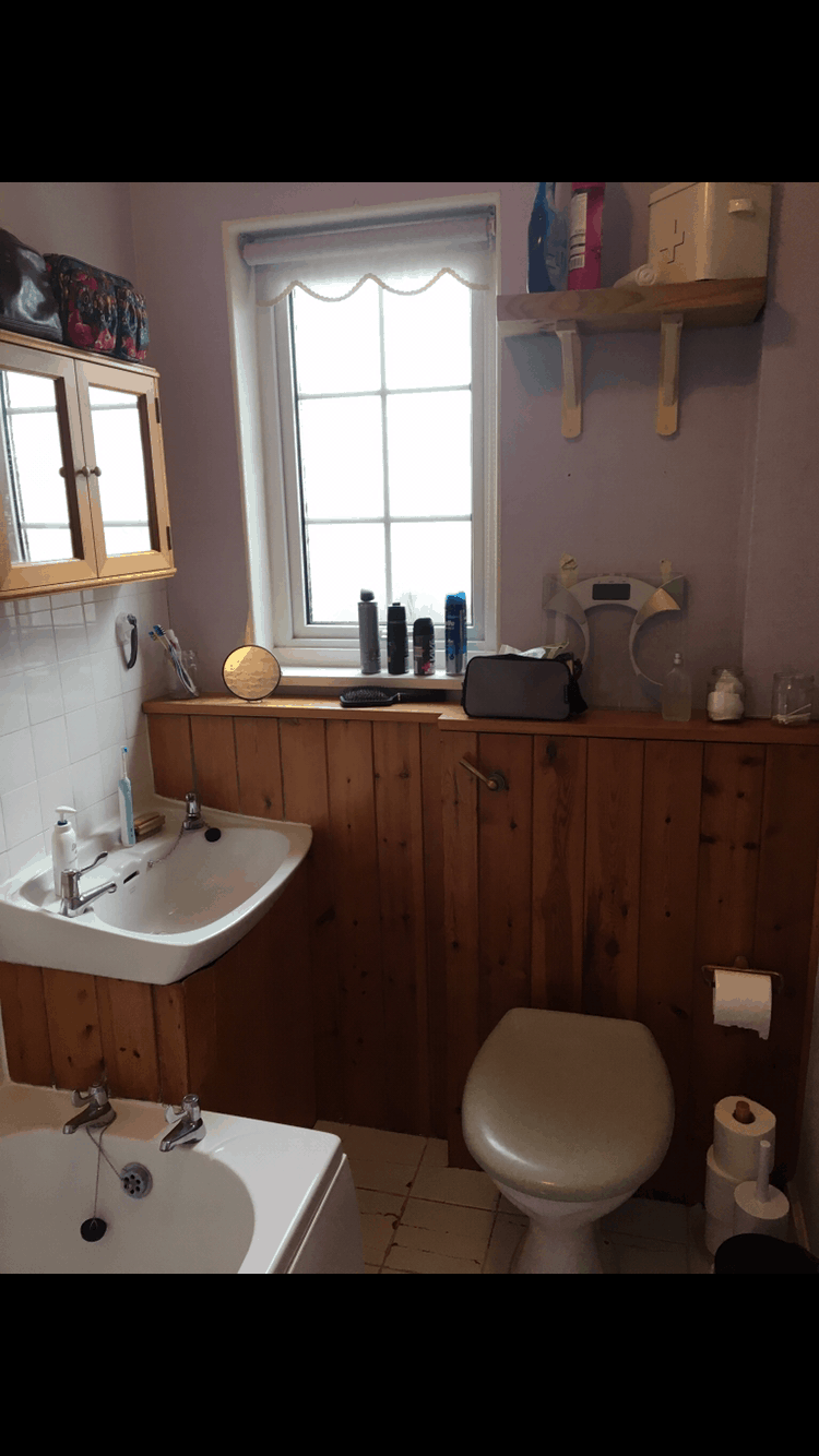 Bathroom prior to wetroom convertion