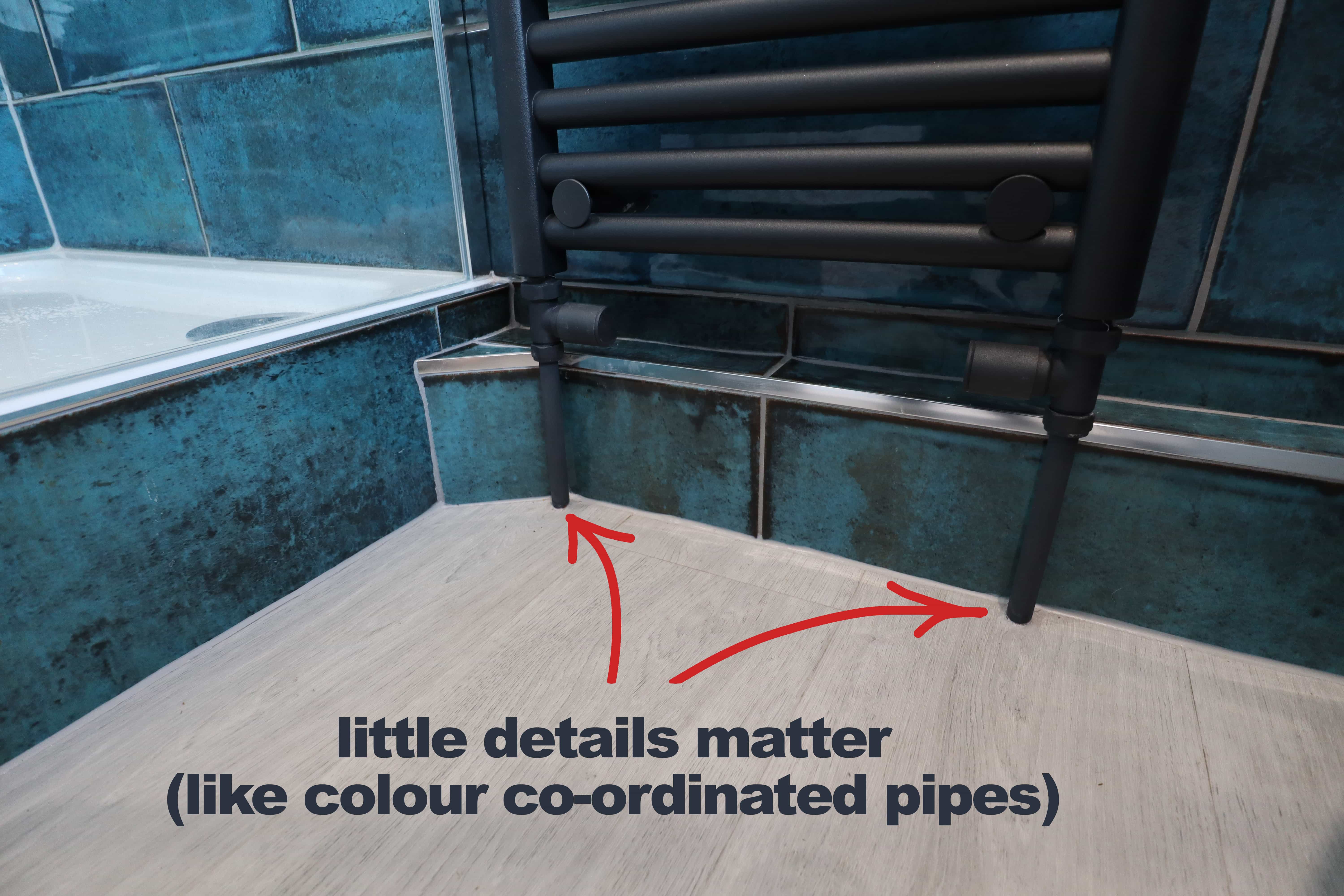 colour matched pipework