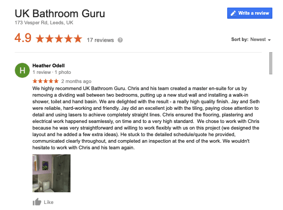 uk bathroom guru review
